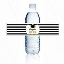Seasonal Themed Bottle Stickers For Graduation Party, 40 Pieces, 2026 Graduation Party Decorations & Supplies - Multicolor - View 6