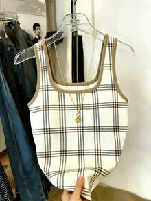 Resyla 女士格子休闲百搭日常上衣 - 彩色 - 查看 4