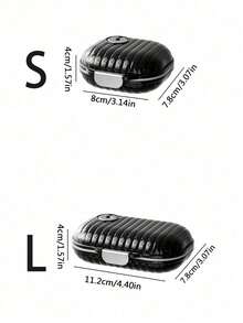 1/2个便携式每周药盒旅行药盒7天隔层可拆卸盖子密封防潮维生素储存盒每日补充剂收纳盒 - 彩色 - 查看 4