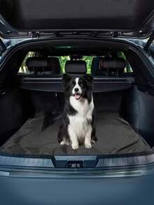 1PC All-Weather Car Trunk Mat, Pet Friendly Cargo Liner, Durable Dog Car Boot Cover, Universal Fit For Sedan SUV Truck, Waterproof Non-Slip Rear Storage Mat - Black - View 7