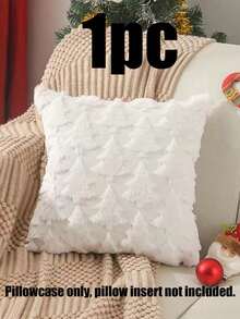 1/3pcs Christmas Throw Pillow Cover, Green, White, Red, Reusable Polyester Cushion Case For Living Room & Bedroom Decor, Zipper Closure (Pillow Core Not Included), Christmas Pillow Covers. - Multicolor - View 5