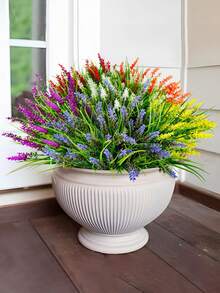 Conjunto de 12 Flores Artificiais de Lavanda, Plantas de Lavanda Simuladas, Lavanda Falsa, 37cm/14,57 Polegadas, para Decoração de Casamento, Decoração de Festa, Centros de Mesa, Decoração de Quarto e Sala de Estar, Decoração de Vaso, Decoração de Casa, Decoração de Dia dos Namorados, Decoração de Jardim, Decoração de Quintal, Decoração de Primavera, Decoração de Festas - Multicolorido - Ver 1