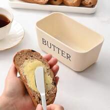 Butter Box With Knife And Lid, Large Capacity, Home Use, Butter Storage Box, Storage Container - Multicolor - View 1