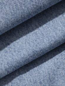 Livesso Bộ đồ denim thường ngày dành cho nữ: Áo không tay cổ chữ V và quần jeans ống rộng. - Rửa nhẹ - Xem 7