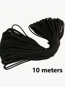 SHEIN 10M And 100m Black Nylon Braided Rope, Twisted Polypropylene Rope, Suitable For Outdoor Use, Used For Clothesline, Tent DIY, Handmade And Binding - Multicolor - View 6