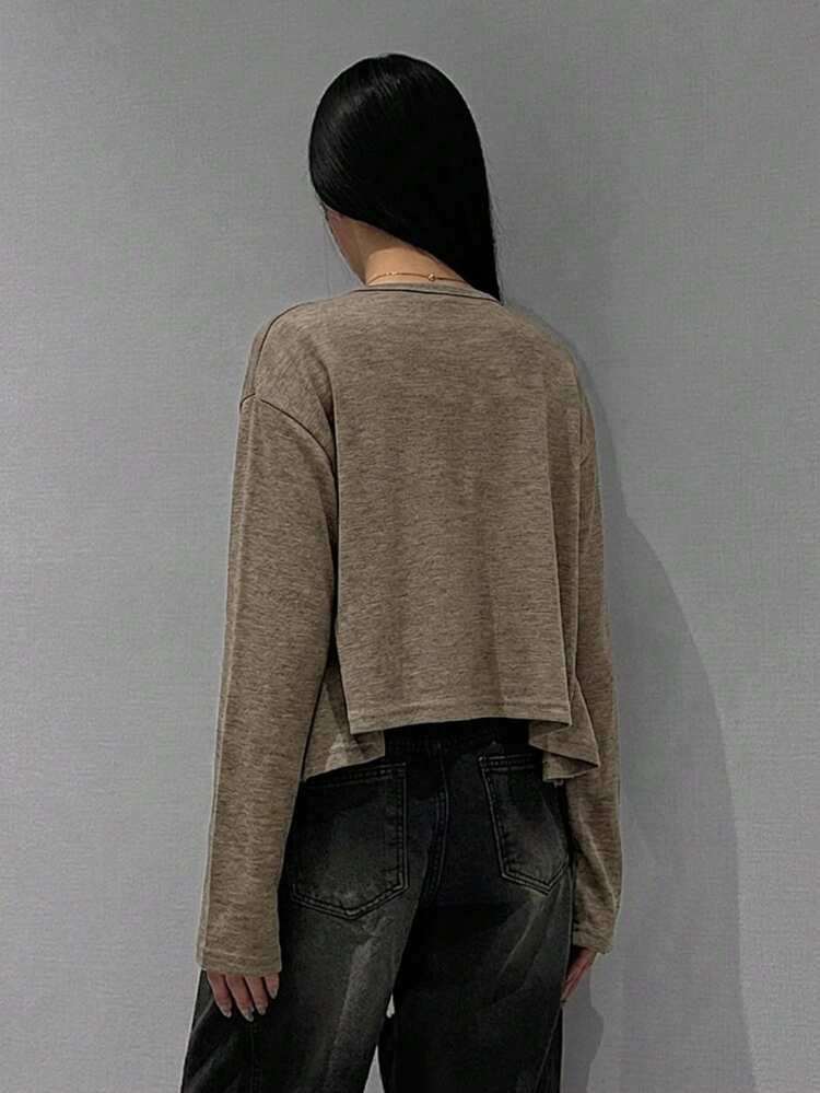 Women's Fashion Pleated Sexy Camisole Top Paired With Casual Long Sleeve Cardigan 2-Piece Set