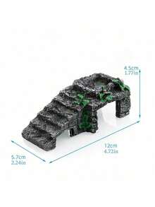 Reptile Rock Hideaway, Lizard Fence, Turtle Climbing Platform, Gecko & Snake Shelter, Habitat, Suitable For Breeding Enclosure And Aquarium Decor - Multicolor - View 15