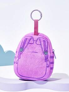 DORA | SHEIN 1个可爱紫色书包，适合青少年使用，可装卡片、硬币等，可挂在包里收纳。 - 紫色 - 查看 5
