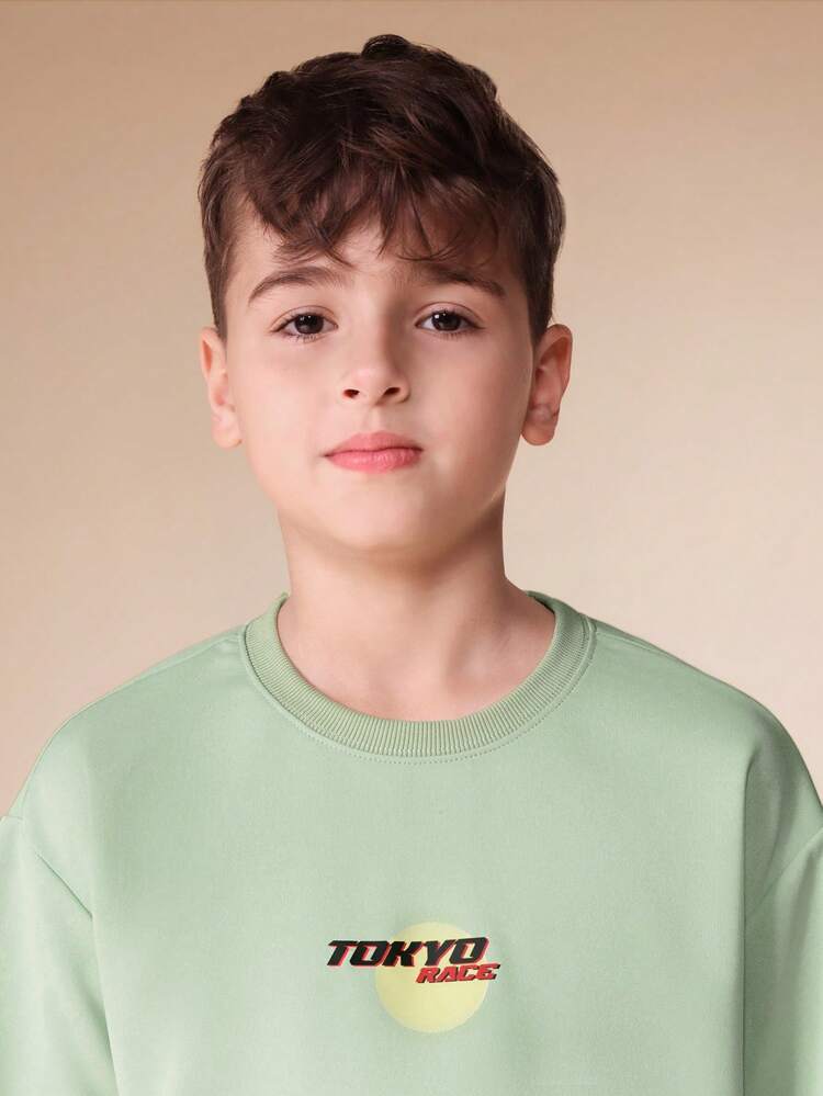 Tokyo Race Car Graphic Print Crew Neck Tee