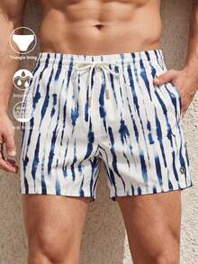 Azuldrift Men's All-Over Print Slant Pocket Casual Beach Shorts, Holiday - Multicolor - View 5