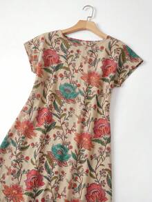 EMERY ROSE Vestido de verano casual y versátil con estampado para mujeres - Multicolor - Ver 3