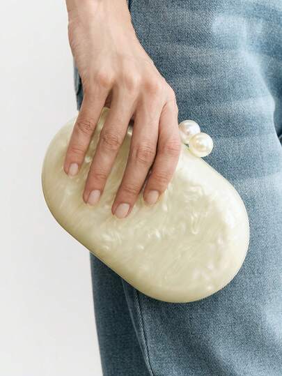 SHECARRY Ladies Clutch Bag, Exquisite Party Acrylic Clutch Bag.