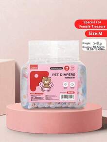 20pcs/Pack Pet Diapers, Dog Physiological Pants, Sanitary Napkins, Disposable Diapers For Male/Female Dogs, Pet Supplies - Multicolor - View 12
