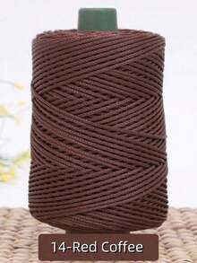 1roll Colorful Twisted Braided Rope, Hollow Cord For DIY Craft, Handmade Bag, Drawstring Belt Accessories, Decorative Polypropylene Fiber String,Crochet Thread, Hand-Crocheted Bag Thread,Cushion ,Hat ,Modern Solid Color Polyamide DIY Yarn - Multicolor - View 25