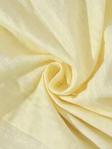 Modelyn Yellow Cotton Puff Sleeve Shirt With Frill Trim - Yellow - View 7
