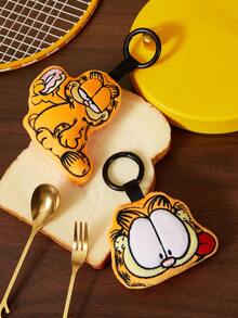 GARFIELD | SHEIN 1Pc Plush Keychain, Exquisite Embroidery, Soft Material, With Round Keychain, Can Be Hung On Bags, Backpacks And Keys. - Multicolor - View 6