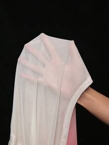 Coolane Jupe mini irrégulière, confortable et transparente avec graphiques de fleurs, idéale pour les vacances d'été, les fêtes et les festivals de musique - Multicolore - Voir 7