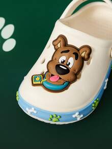SCOOBY-DOO X SHEIN Cute Cartoon Puppy Children's Garden Slippers, Suitable For Young Children, Light And Durable EVA Material, Suitable For Both Indoor And Outdoor. - color mixing - View 4