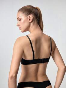Loungeista 3pcs/Set Non-Wired Solid Color Pleated Camisole Bra Sets For Summer - Multicolor - View 3