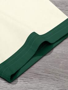 Manfinity Joysei Men's Summer White Green Teal Gradient Wave Color Block T-Shirt NY New York Letter Embroidery Print Casual Vacation Holiday Festival Coachella Rave Concert Party Going Out Club Workout Office Streetwear Vintage Y2K 2000s Style Old Money Modest Crew Neck Loose Fit Oversized Drop Shoulder Short Sleeve Top,Men T-Shirts - Multicolor - View 3