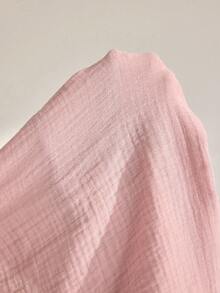 Ocili 柔软棉绉纱短袖长裤睡衣套装，女士睡衣套装 - 粉色 - 查看 8