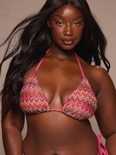 MUSERA Áo bikini tam giác kẻ sọc cỡ lớn, chỉ bao gồm áo, thích hợp cho mùa xuân hè, lễ Phục sinh, đi biển, kỳ nghỉ, du lịch, đồ bơi thanh lịch, đồ đi biển Terra Sol