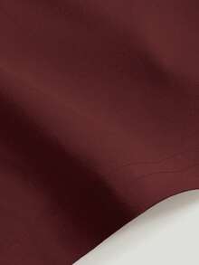 Lalippa Women's Casual Fashion Street Daily Commute Letter & Star Print Short Sleeve Top, Summer - Burgundy - View 4
