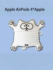Ốp tai nghe hình mèo Simon's Cat, thiết kế 3D Stereo bằng silicon bảo vệ tai nghe, phù hợp với Apple 4/3, Pro 2/3. - Đen và trắng - Xem 7
