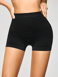 1 chiếc quần lót cạp trễ không đường may, màu đen - màu đen - Xem 3