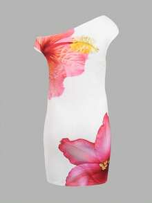 Đầm chấm bi dài dáng suông tối giản thoải mái dành cho thiếu nữ - Màu be - Xem 2