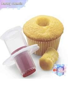 1 dụng cụ bơm nhân bánh cupcake, dụng cụ bơm nhân bánh cupcake tái sử dụng, dụng cụ làm bánh, đồ dùng nhà bếp - Nhiều màu - Xem 5