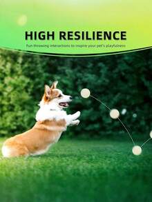 发光弹力球，宠物狗球，防咬玩具球，训练娱乐球，适合大、中、小型犬（本产品为弹力球，本身不发光。发光狗球有3种不同尺寸，尺寸从7厘米（2.75英寸）起，不易碎，且会发光）。 - 彩色 - 查看 7