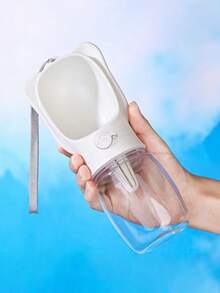 White Portable Pet Water And Food Cup - White - View 7