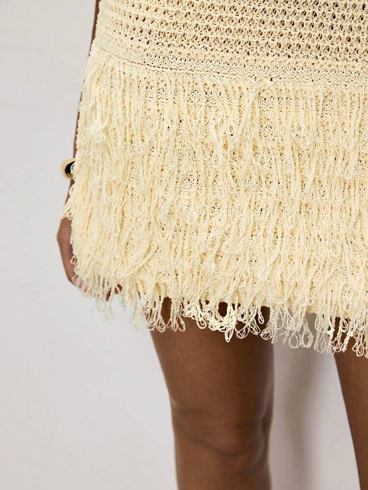 SHEIN Maija Vestido de punto sin mangas de unicolor casual para mujer