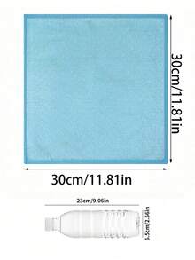 Set de 5/10 paños de limpieza de microfibra ultrasuaves, de alto rendimiento, sin dejar marcas, aptos para espejos, gafas, ventanas, parabrisas, para lavar platos, cocina, baño, ventanas y talla grande. Artículos esenciales de limpieza para el hogar y la escuela, cocina, baño, hogar y artículos para el hogar - Azul - Ver 12