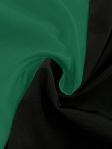 GlowEve CURVE Plus Size Elegant Colorblock Sleeveless Dress For Women - Dark Green - View 4