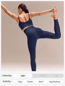 GLOWMODE Leggings De Bolsillo De Cintura Alta Superalta Featherfit™ High Expectations De 26" - Dark Blue - Ver 8
