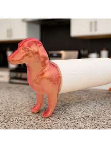 Dachshund Kitchen Paper Towel Holder, Freestanding Countertop Kitchen Paper Towel Holder, Vintage Animal Paper Towel Display Stand, Creative Storage Rack, Suitable For Kitchen, Bathroom, Living Room, And Other Scenarios, Cute, Exquisite, And Fun Gift Toy For Friends. - Multicolor - View 4