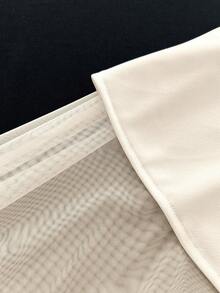 GlowEve Falda elegante y versátil de cintura alta y efecto estilizante con dobladillo de cola de pez de doble capa, para verano - Albaricoque - Ver 5