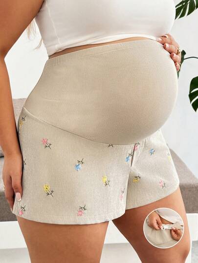 Plussiva Quần short bầu dáng rộng, cạp chun điều chỉnh được, cỡ lớn.