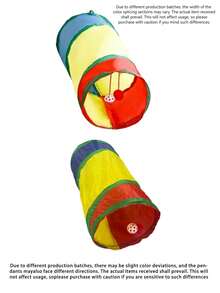 Collapsible Rainbow Cat Tunnel, Foldable Pet Cat Tunnel Toy,Suitable For Cats And Rabbits, Indoor/Outdoor Use, Portable - Multicolor - View 9