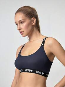 Loungeista 3件組 女款心形與字母提花內衣套裝 夏季適用 - 彩色 - 查看 7