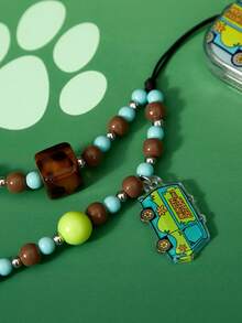 SCOOBY-DOO X SHEIN Dây đeo điện thoại đính hạt acrylic hình chú chó hoạt hình dễ thương và thời trang, mặt dây chuyền điện thoại. - Nhiều màu - Xem 7