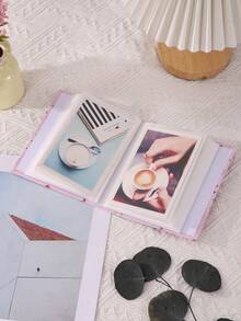 Album ảnh 6 inch, 100 tờ, kiểu dáng đơn giản và tươi mới, có ngăn đựng ảnh, dành cho bé gái, thiết kế ngẫu nhiên, 1 cái, đồ dùng học tập. - 6 inch - Xem 5