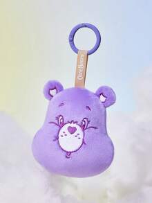 SHEIN X Care Bears 1 Stück süßer Bär Plüsch Anhänger, exquisite Stickerei, süße Bärform, kann an Taschen und Schlüsseln aufgehängt werden, lila Bär - Verschiedenfarbig - Übersicht 5