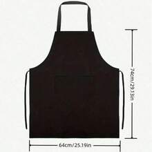1-5pcs Polyester Apron For Women,Simple Style Black Apron With Pockets, Thickened Waist Apron, Fashion Housework Kitchen Household Workwear, Kitchen Supplies - Multicolor - View 10