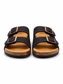 Men's Double Strap Sandal Created To Provide Comfort And Adaptability During Long Days And Leisure Time, Ideal For Accompanying Urban Walks, Rest Days At Home, Outdoor Activities, Travel, Informal Meetings And Daily Routines, Model With Personalized Fit That Allows Freedom Of Movement And Firmness At Every Step, Facilitating A Relaxed Experience Both Indoors And Outdoors, Perfect For Those Looking For Functionality And Practicality. - Black - View 5