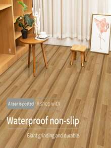 1 Roll Of Yellow, Thick, Wood-Grain PVC Floor Sticker, Water- And Stain-Resistant, Easy To Clean, Self-Adhesive Wallpaper, Wooden Texture, Slip-Resistant Floor Sticker. Suitable For Use In Living Rooms, Bathrooms, School Dormitory Walls For Home Decoration, Kitchen Countertops, Cabinets, Furniture Renovation And Transformation. Easy To Install And Remove DIY-Style, Dimensions: 11.8 Inches X 118.1 Inches/78.7 Inches/39.3 Inches. - one-size - View 8