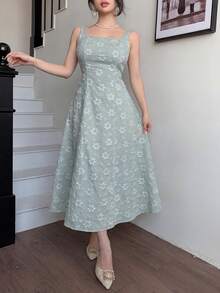 Modelyn Bộ đồ nữ Jacquard thanh lịch dành cho hoạt động ngoài trời - màu xanh lá - Xem 4