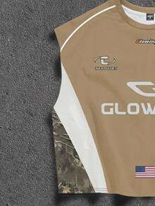 Manfinity ZONE917 Men Letter Graphic Tank Top - Multicolor - View 4